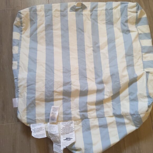 Pottery Barn Kids Anywhere Chair Chris Loves Julia Blue Stripe Slipcover - Picture 4 of 4